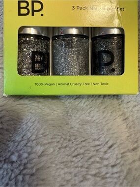 bp Silver Glitter Nail Polish Trio
